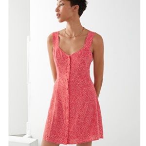 & other stories red mini dress size 6